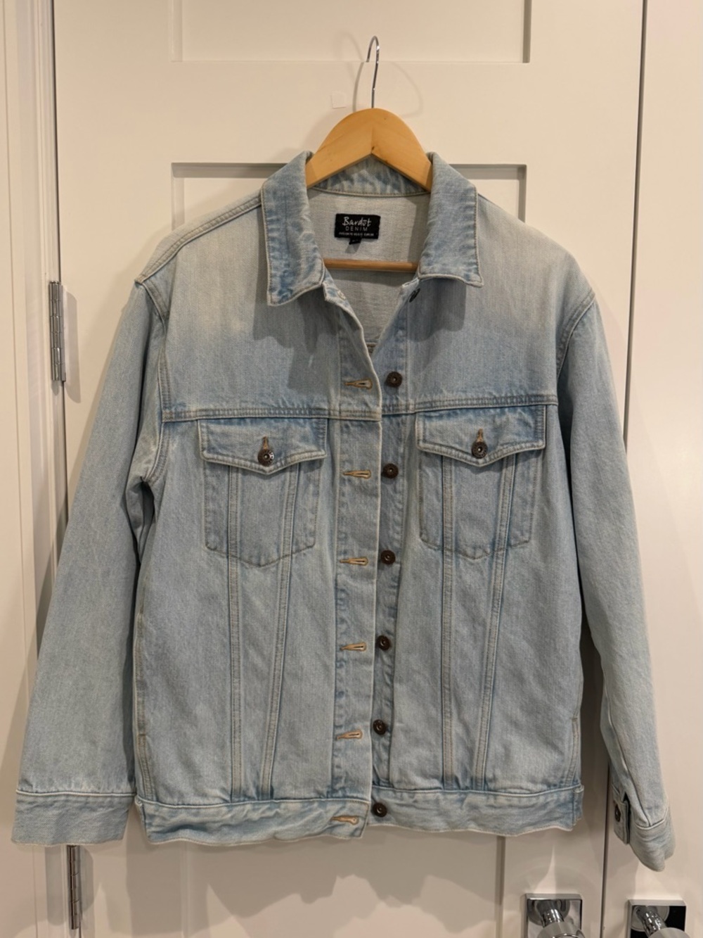 Bardot | light wash, oversized / relaxed fit denim jacket